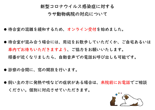 札幌市清田区 ラサ動物病院 犬 猫 ウサギを診療
